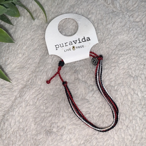 Pura Vida Jewelry Nwt Pura Vida Bracelet Black White Red Poshmark